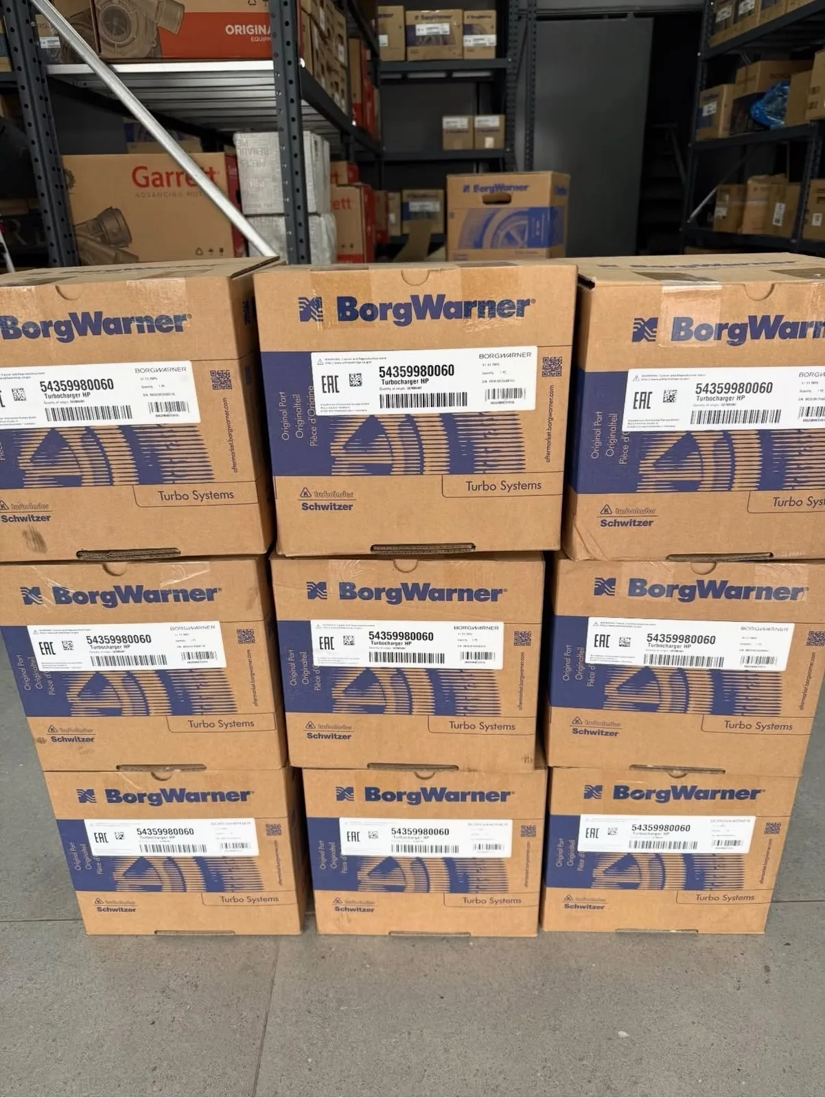 EFG Turbo BorgWarner depo stoğu